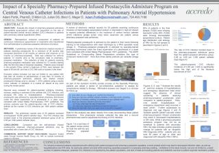 Download Impact of a Specialty Pharmacy-Prepared Infused Prostacyclin Admixture Program on Central Venous Catheter Infections in Patients with Pulmonary Arterial Hypertension