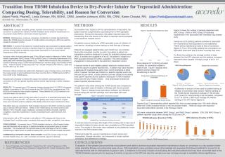 Download Transition from TD300 Inhalation Device to Dry-Powder Inhaler for Treprostinil Administration: Comparing Dosing, Tolerability, and Reason for Conversion